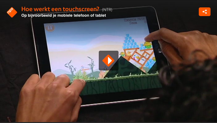 Hoe werkt een touchscreen?