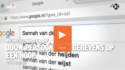 Filmpje NPO3 - Jouw gegevens online
